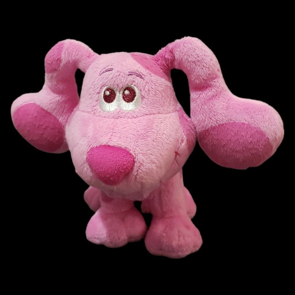 Blue's Clues Magenta Plush Pink Puppy Dog Stuffed Animal 7"